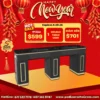 Noire Double Table Vent