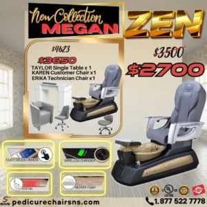 pedicure-chair-mega-zen-silver-black
