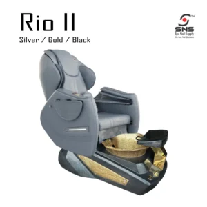 pedicure chair rio II silver gold black