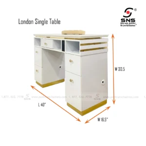 Dim Nail table london gold