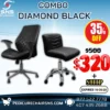 combo chairs diamond Black