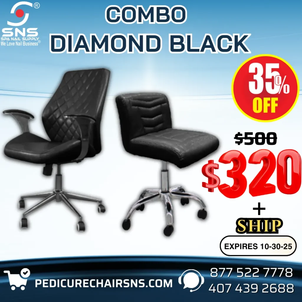 combo chairs diamond Black