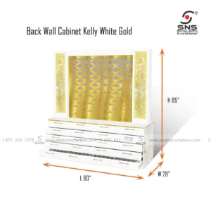 Back Wall Cabinet Kelly White Gold 02
