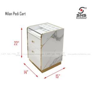 Alternative view of Milan Pedi Cart