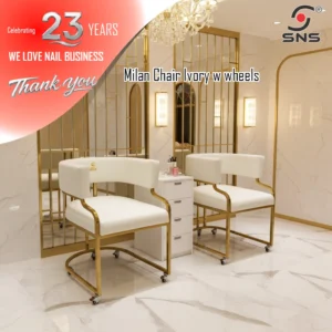 Milan Chair Ivory w wheels 01