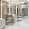 Milan customer chair Frosted Silver