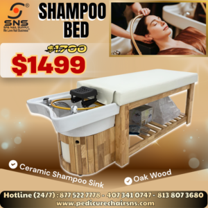 Alternative view of Shampoo Bed Ivory no stool