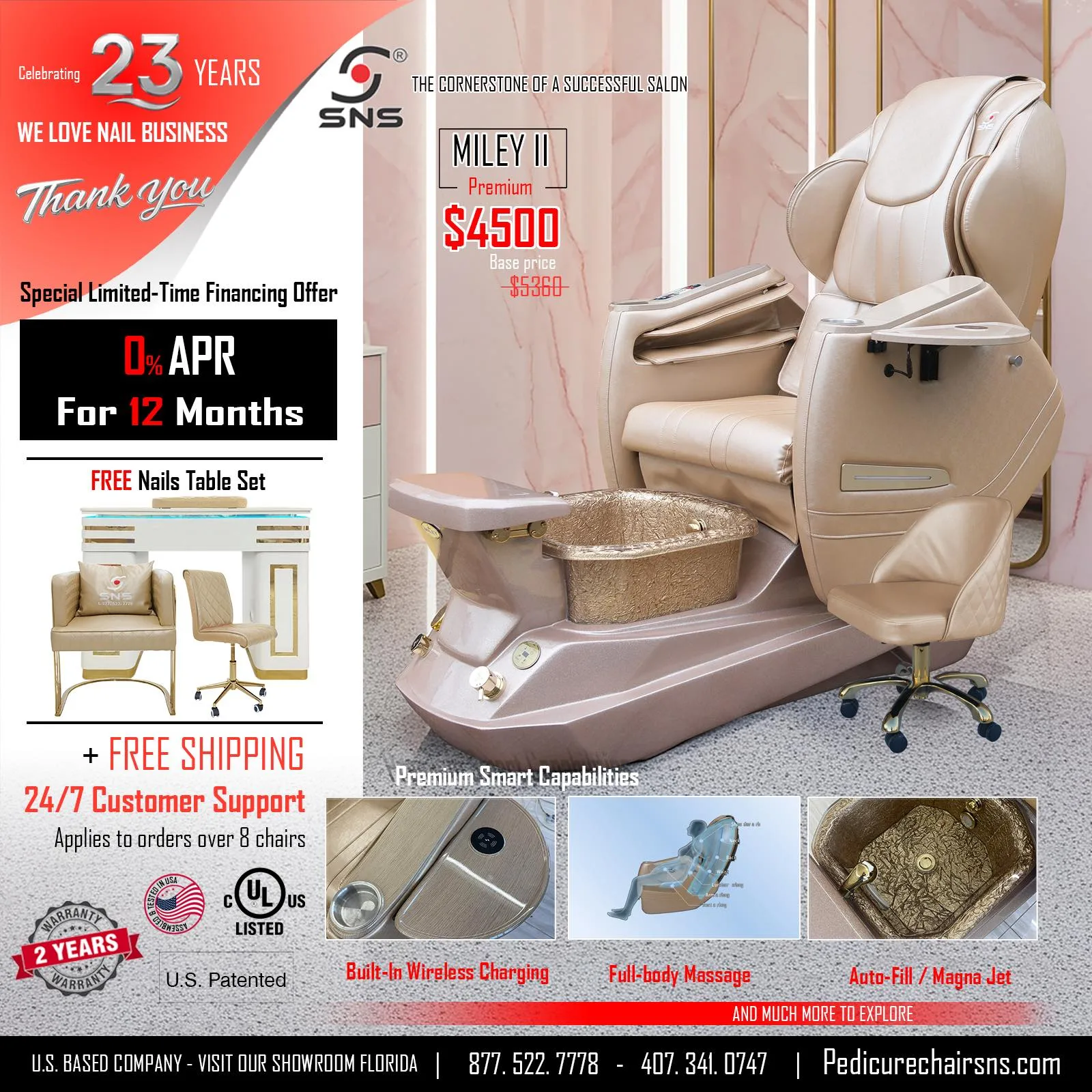 pedicure chair Package miley II GGR